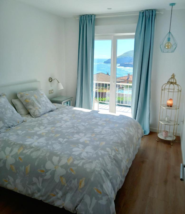 Villa vistas al mar, Urbanización privada con piscina de agua salada Ajo Exterior foto